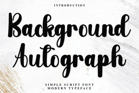 Background Autograph: A Warm Script Font for Web Design