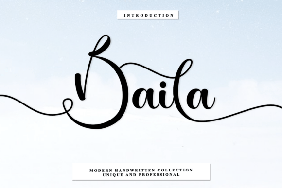 Baila: A Timeless Handwritten Font for Brand Identity