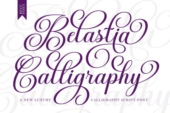 Belastia Calligraphy: A Modern Script Font for Editors