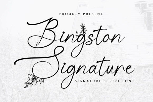 Bingston Signature: A Premium Script Font for Editorial Design