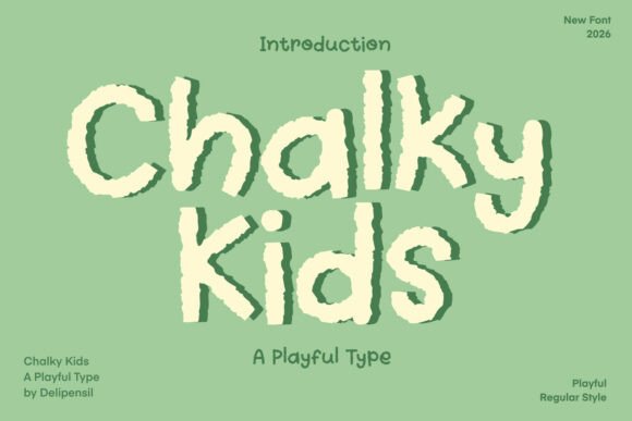 Chalky Kids: A Playful Handwritten Font for Editors