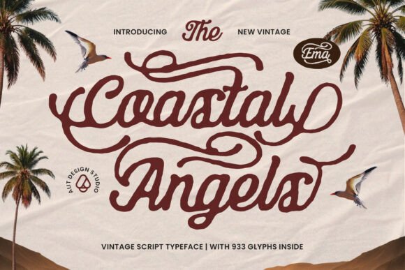 Coastal Angels: A Vintage Script Typeface for Campaigns