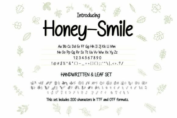 Honey–smile: A Warm Handwritten Display Font
