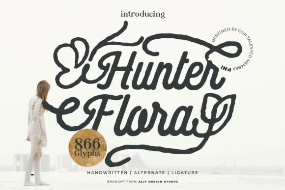 Hunter Flora: A Handwritten Script Font for Web Design