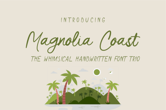 Magnolia Coast Trio: A Coastal Script Font for Web Design