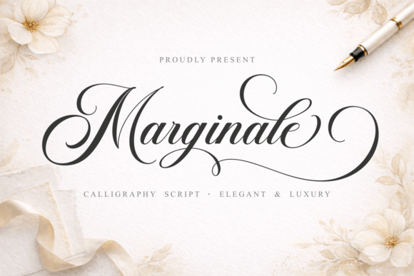 Marginale: A Luxurious Script Font for Editorial Design