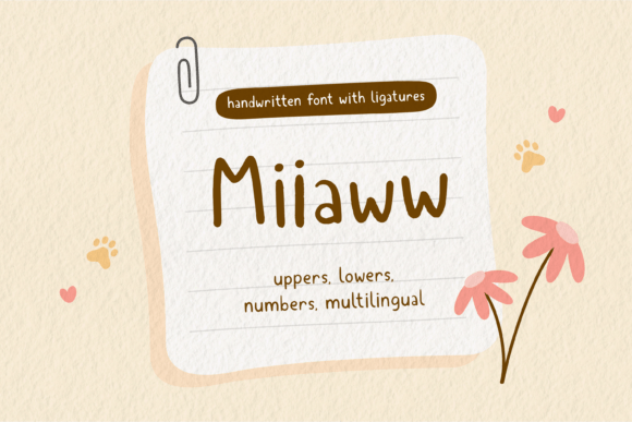 Miiaww: A Charming Handwritten Font for Brand Identity