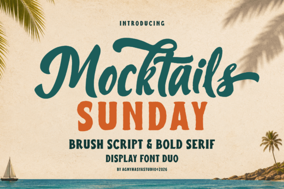 Mocktails Sunday: A Sunny Script Font for Makers
