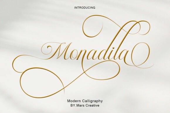 Monadila: A Premium Script Font for Campaigns
