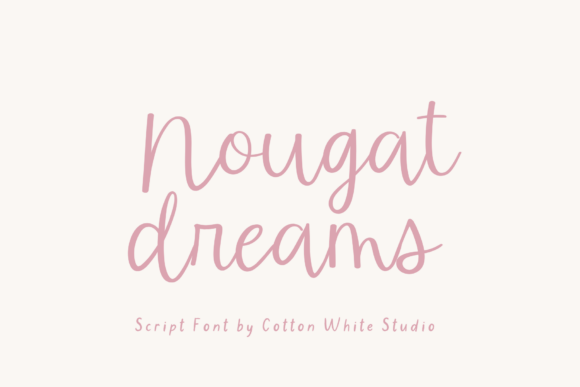 Nougat Dreams: A Handwritten Script Font for Editors