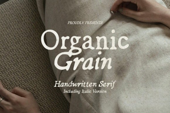 Organic Grain: A Hand-Lettered Serif Font for Web Design
