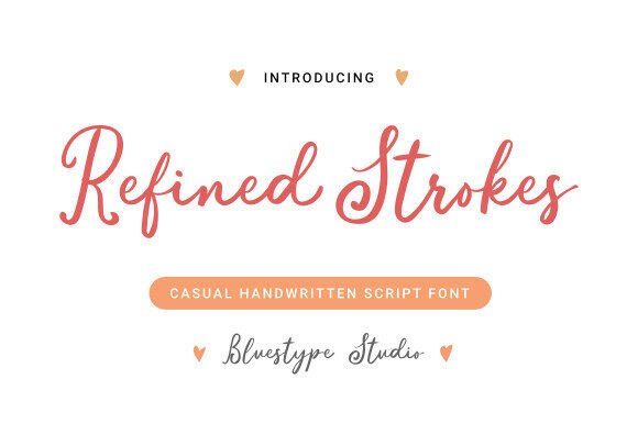 Refined Strokes: A Handwritten Font for Your Brand