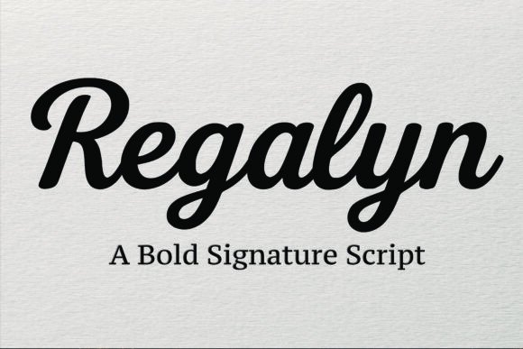 Regalyn: A Bold Script Typeface for Web Design