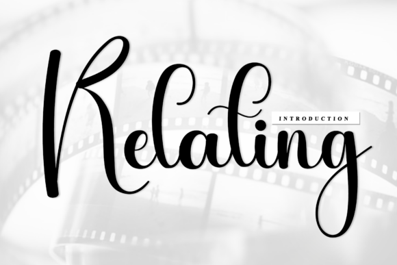 Relating: A Rhythmic Script Font for Editorial Design