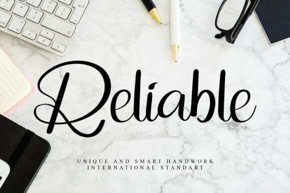 Reliable: A Premium Script Font for Editorial Design