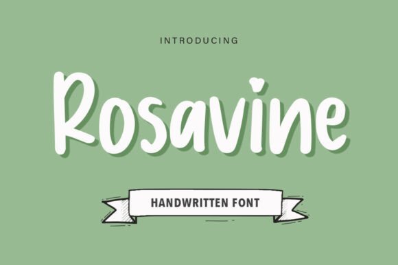 Rosavine: A Handwritten Font for Authentic Branding