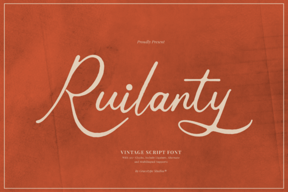Ruilanty: A Vintage Script Font for Marketers