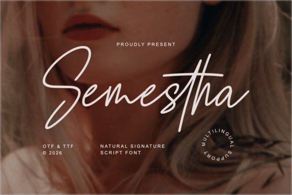 Semestha: The Perfect Script Font for Crafters