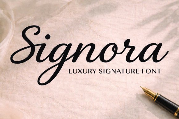 Signora: The Elegant Script Font for Luxury Branding