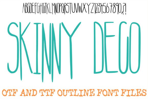 Skinny Deco: A Retro-Modern Display Typeface for Editors