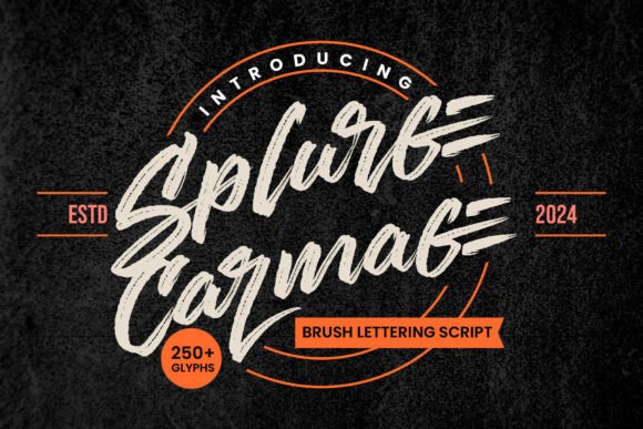 Splurge Carmage: A Bold Script Font for Campaigns