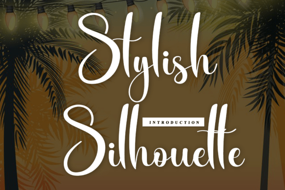 Stylish Silhouette: A Timeless Handwritten Typeface