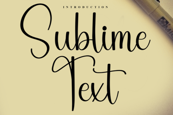 Sublime Text: A Distinctive Script Font for Editorial Design