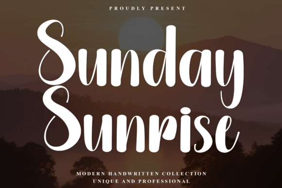 Sunday Sunrise: A Modern Handwritten Font for Web Design