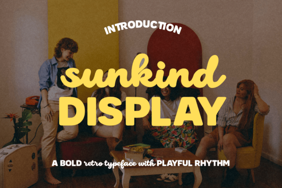 Sunkind Display: A Retro Script Font for Editorial Design