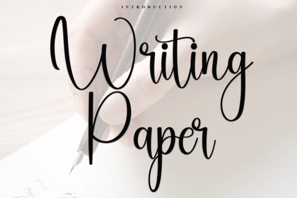 Writing Paper: A Soft Script Font for Brand Identity